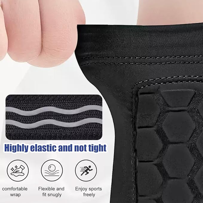 1 par de espinilleras de fútbo - Compression Sleeve Calf reseña y precio
